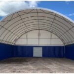 20 X 40ft Container Dome Shelter (6 X 12M) Incl Back Wall